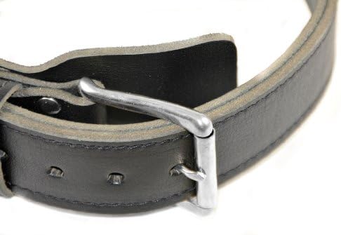 Нашийник за кучета Dean and Tyler Simplicity - Профили от хромирана стомана - Черен - Размер 20 х 1 3/4 Широчина.