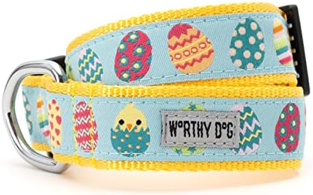 Стилни и Здрави яки The Worthy Dog Easter Eggs, Регулируема Тренировъчен Найлонов нашийник за домашни любимци