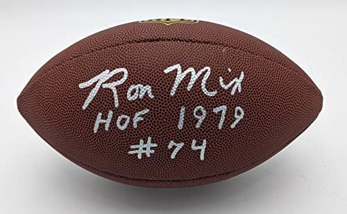 Рон Микс Чарджерс Подписа Wilson Leather Футбол NFL HOF 1979 130013 - Футболни Топки С Автографи