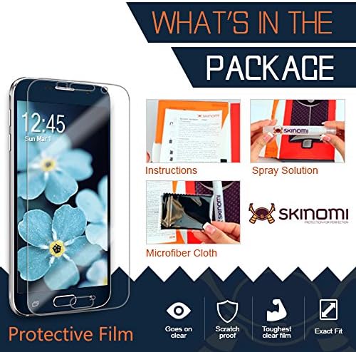 Защитно фолио Skinomi, Съвместима с Samsung Galaxy Luna 4G Clear TechSkin TPU Anti-Bubble HD Film