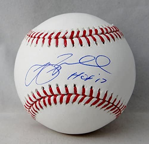 Джеф Бэгвелл Раздал бейзболни топки Rawlings OML с автограф HOF - Tristar *Blue - Бейзболни топки с автографи