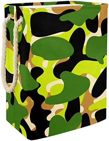 Камуфляжные Военни Зелени Голям кош За Дрехи, Чанта За Съхранение на Мръсна Кърпа, Кошници с Дръжки, Сгъваеми