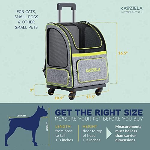 Раница-переноска за домашни любимци количка Katziela – Мека, Одобрен от авиокомпанията Туристическа чанта-переноска