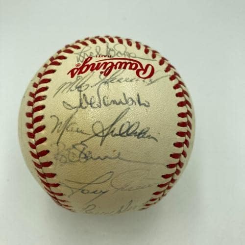 1986 Отбор на Бостън ред Сокс, AL Champs Подписа договор с World Series Baseball PSA DNA COA - Бейзболни топки