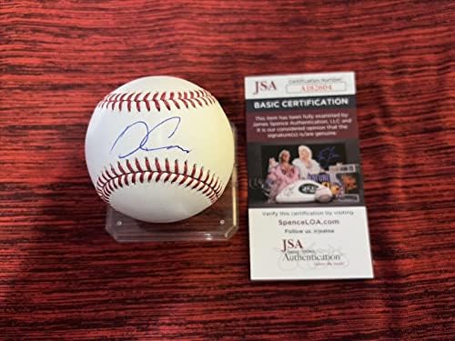 Диего Картайя подписа Официален Договор с Висша лига бейзбол Лос Анджелис Доджърс JSA - Бейзболни топки с Автографи