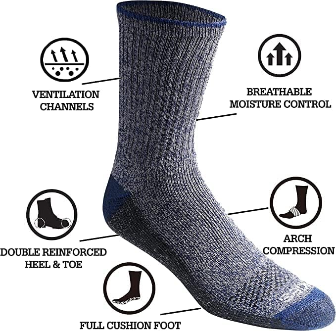 Мъжки чорапи Шеги Dri-tech с контрол на влажност Удобна дължина за екипажа
