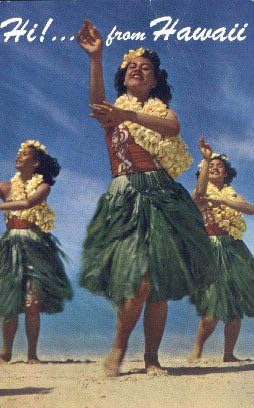 Разни, пощенска Картичка с Хавай