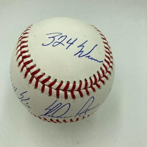 Нолан Райън Подписа Бейзболни топки с големи Букви STAT Baseball PSA DNA Graded GEM MINT 10 - Бейзболни топки
