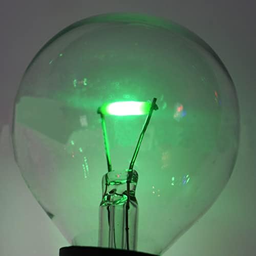 Lxcom Lighting Green G40 Led Подмяна Глобус Лампи 0,5 W Струнни електрически Крушки Уникална Лампа с нажежаема Жичка E12 Основа Канделябра Кръгли Декоративно led Крушка на Едисон з?