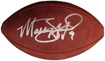 Матю Стафорд Подписа Автограф На мач по футбол NFL - Шампион на испанската супер 2021 година Jsa - Футболни топки с автографи
