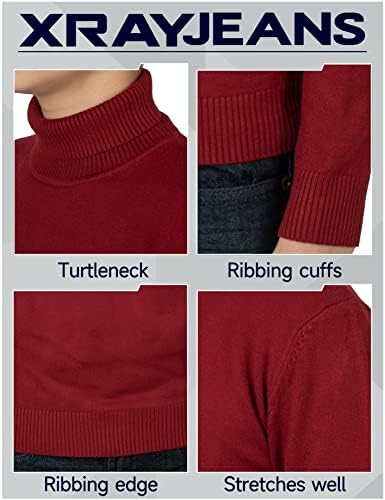 Пуловер с висока воротом за момчета X RAY |Пуловер-Пуловер|Пуловер за Малки Момчета | Ризи с дълги ръкави За