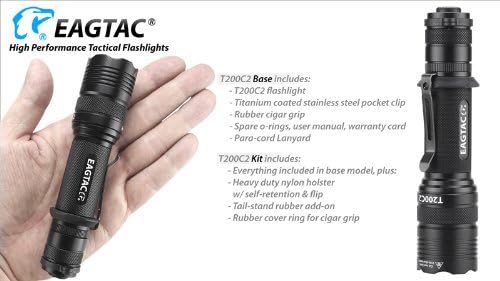 led фенерче eagletac T200C2 XM-L2, Черен
