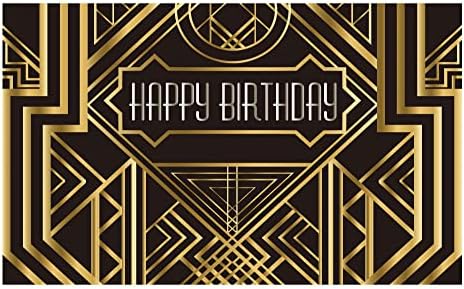 Тематичен Фон Allenjoy Gatsby за Украса на Сватбени партита по Черно-Златната Рев Арт Декор на 20-те години на 1920-те години честит Рожден Ден, Детски Аксесоари, Снимки, Стойк