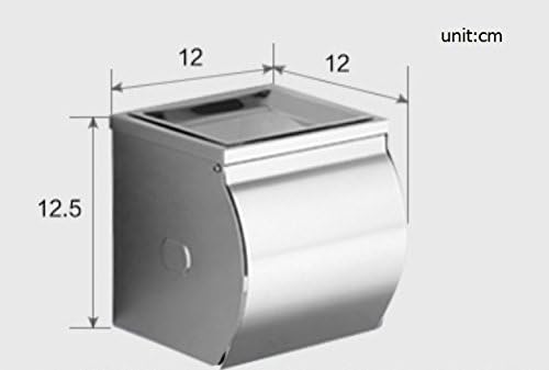 Притежателят на тоалетна ролка, Кутия за салфетки от неръждаема стомана, държач за тоалетни кърпички, водоустойчива