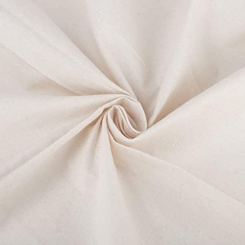 Муслиновая тъкан памучен плат с ширина 62 инча (2 ярд, натурална фина)