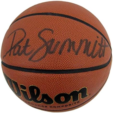 Треньор на Университета в Тенеси за баскетбол Пат Саммитт с автограф на Уилсън - Баскетболни топки Колеж с автограф