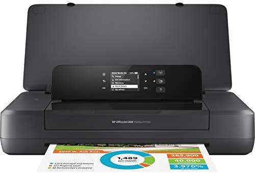 Преносим принтер HP OfficeJet 200 с безжичен и мобилен печат (CZ993A) и чернильными касети - 4 цвята