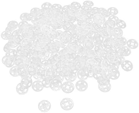 Batino 100 Комплект 100 мм-Прозрачни Пластмасови скрепителни елементи-Бутони Невидими Sew-Копчета-Копчета Комплект