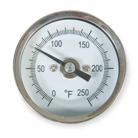 Биметаллический Термометър, циферблат 2 инча, от 0 до 250F