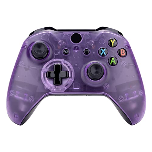 Екстремни Обикновен Прозрачен калъф Atomic Purple контролера на Xbox One S / X, обичай Комплект за смяна на