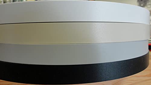 Кант PVC, бяла, миндалевидная, черно или сиво, един свитък, без лепило размер 15/16 x 600