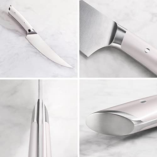 6-инчов Разделочный нож от ковано желязо с Немска стомана серия Cangshan HELENA (Бял)