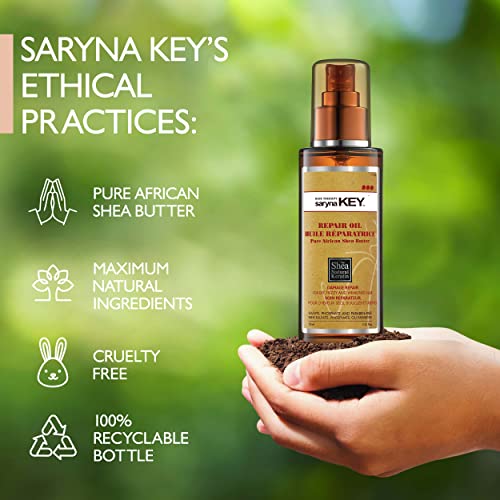 Saryna Key Масло за коса за възстановяване на щети - Масло за тяло - Серум за коса срещу резба и разделяне на