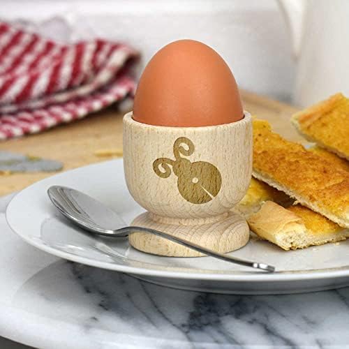 Дървена чаша за яйца Azeeda Зашити калинка (EC00022713)