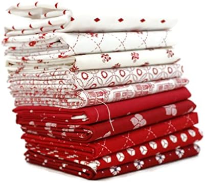Червена Дебела една четвърт от опаковки (10 бр.) - Смесени дизайнери - Южна кърпа 18 x 21 инча (45,72 см x 53,34