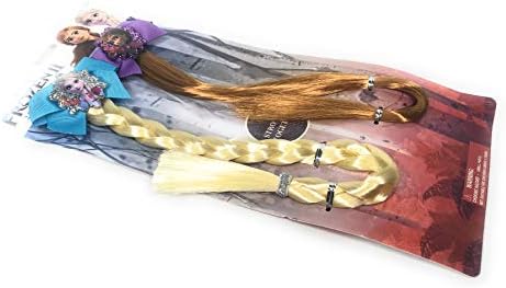Набор от заколок за изкуствена коса на Дисни Frozen II за момичета Елза и Анна (2 опаковки)