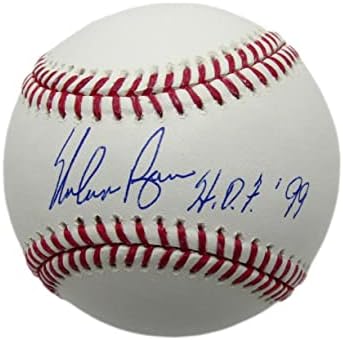 Нолан Райън КОПИТО С Автограф /с Надпис OML Baseball Astros Rangers JSA 179439 - Бейзболни топки с Автографи