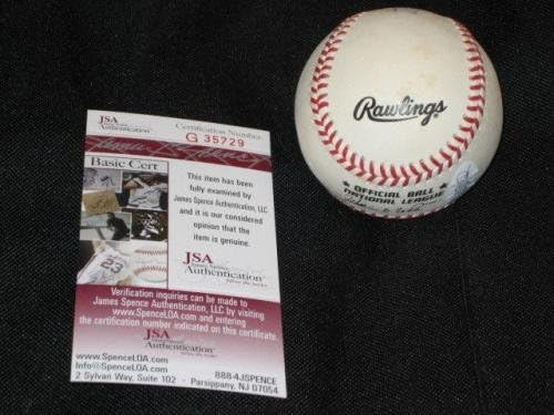 Уилард Маршал Джайентс Подписа Истински топката Rawlings Onl с Автограф, Редки бейзболни топки Jsa С автограф