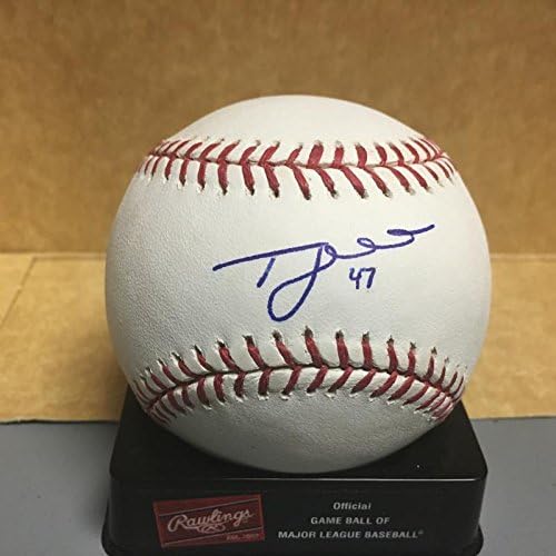 T. к. House Кливланд Индианс М. л. Бейзбол с автограф W / coa - Бейзболни топки с автографи