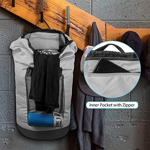 Чанта за дрехи Dalykate с плечевыми ремъци и Мрежесто джоб и Мрежести опаковки за бельо 3 опаковки, комплект от 2 теми