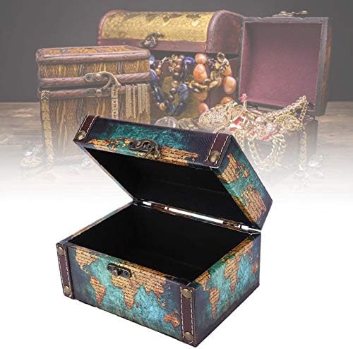 Zerodis Дървена Кутия За съхранение, Съкровище, Ретро Тенис на Калъф За колекция от Бижута, Реквизит за снимки