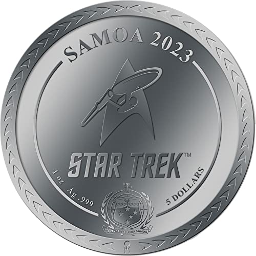 2023 DE Модерна Възпоменателна монета PowerCoin Командването на Звездния флот стар трек 1 Унция Сребърна монета