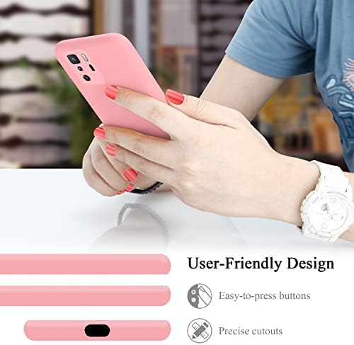 Калъф Cadorabo, съвместим с Xiaomi Poco X3 GT течен розов цвят - Защитен калъф от гъвкав силикон TPU
