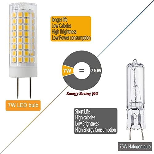 Led лампа SENAXTD G8, за подмяна на халогенни крушки с мощност 75 Вата мощност, с регулируема яркост 7 W, 750