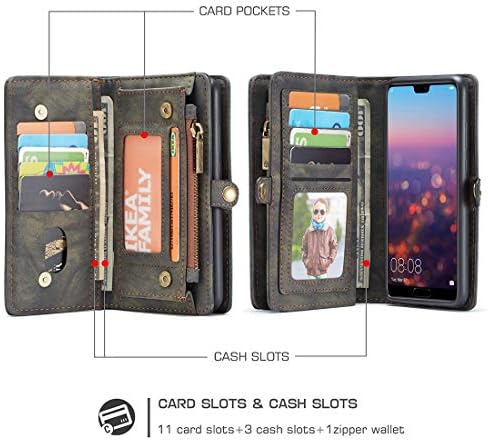 Калъф за мобилен телефон, чанта, калъф Huawei P20, мултифункционален портфейл кожен калъф за мобилен телефон,