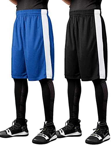 Мъжки баскетболни Шорти COOFANDY от 2 опаковки, Мрежести къси Панталони Dry Fit За тренировки и Тичане, къси