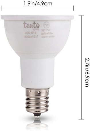 Tento Lighting E17 Led Лампа R14 Рефлектор 5,5 W 450 Лумена Мидълуер Основата На 40-Вата Смяна На Халогенна