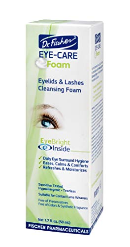 Пенка за грижа за очите Dr. Fischer | Почистващо средство за очи и миглите, успокояващ, омекотяващ, освежаващ