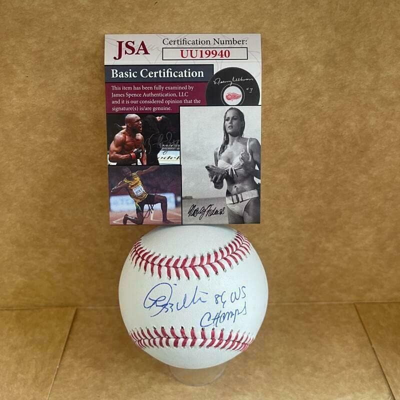 Lee Mazzilli Метс 86 Ws Champs С Автограф M. l. Baseball Jsa Uu19940 - Бейзболни топки с автографи