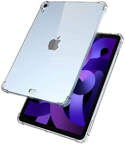 Прозрачен калъф за iPad Air 5-ти 10,92022/4-то поколение 10,9 инча 2020, устойчив на удари Прозрачен калъф TPU