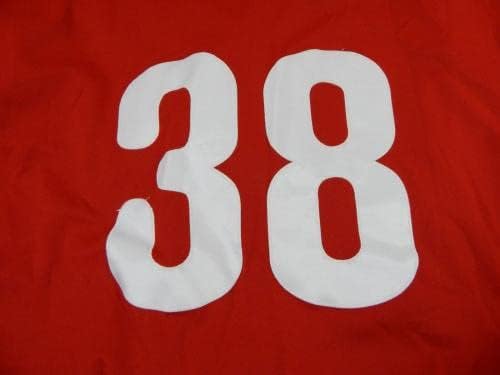 2011-13 Филаделфия Филис 38 Използван в играта Червена Риза ST BP 48 47 - Използваните в играта тениски MLB