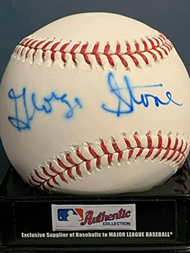 Джордж Стоун Ню Йорк Метс Подписа Oml Baseball - Бейзболни Топки с Автографи