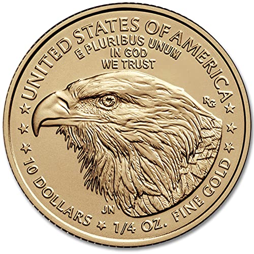 2023 Без знака на ментата 1/4 унция American Eagle Златни монети, в кюлчета Блестяща, Без да се свържат със