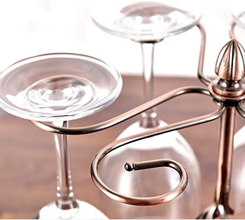 Поставка за чаши SLATIOM, Поставка за вино, чаши за вино, поставки за чаши за вино с 6 куки, Подвесная поставка за чаши от Неръждаема стомана (Цвят: D, размер: 1 бр.)