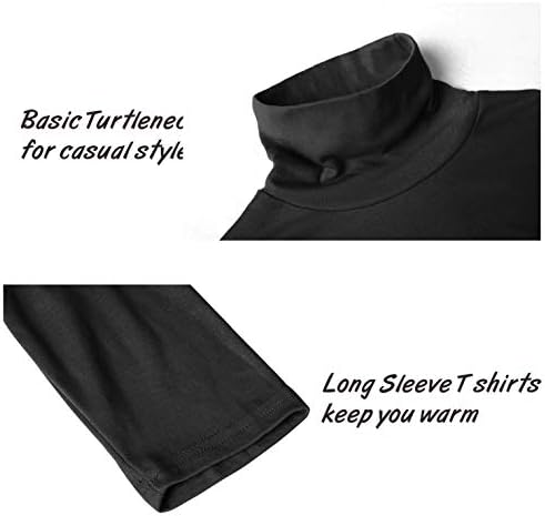 Мъжки Плетени Пуловери TAPULCO с високо Воротом и Дълъг Ръкав, Основни Монтиране на Ежедневните Меки Удобни Тениски