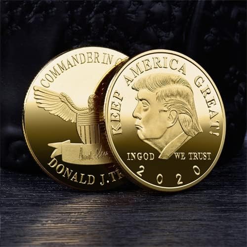 45-те Президентски избори Тръмп в САЩ 2020 Златна два цвята Възпоменателна монета Challenge Монети Сребърни